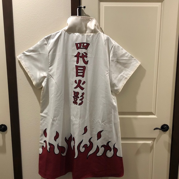 Spirit White and Red Flame Design Men's Shirt - Picture 3 of 3